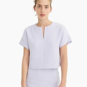 J crew cropped cap sleeve top